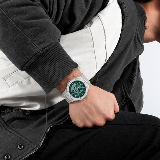 Luxury Skeleton Dial Chronograph Style Watch for Men