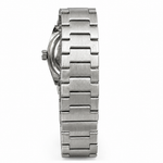 Men's Steel Sports Watch Integrated Bracelet, Textured Dial, Date Window