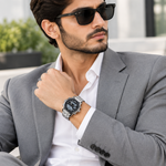 Men's Analog-Digital Dual Display Watch – Chronograph, Water Resistant 3ATM