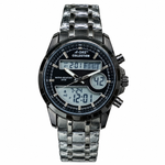 Men's Analog-Digital Dual Display Watch – Chronograph, Water Resistant 3ATM