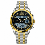 Men's Analog-Digital Dual Display Watch – Chronograph, Water Resistant 3ATM