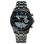Men's Analog-Digital Dual Display Watch – Chronograph, Water Resistant 3ATM