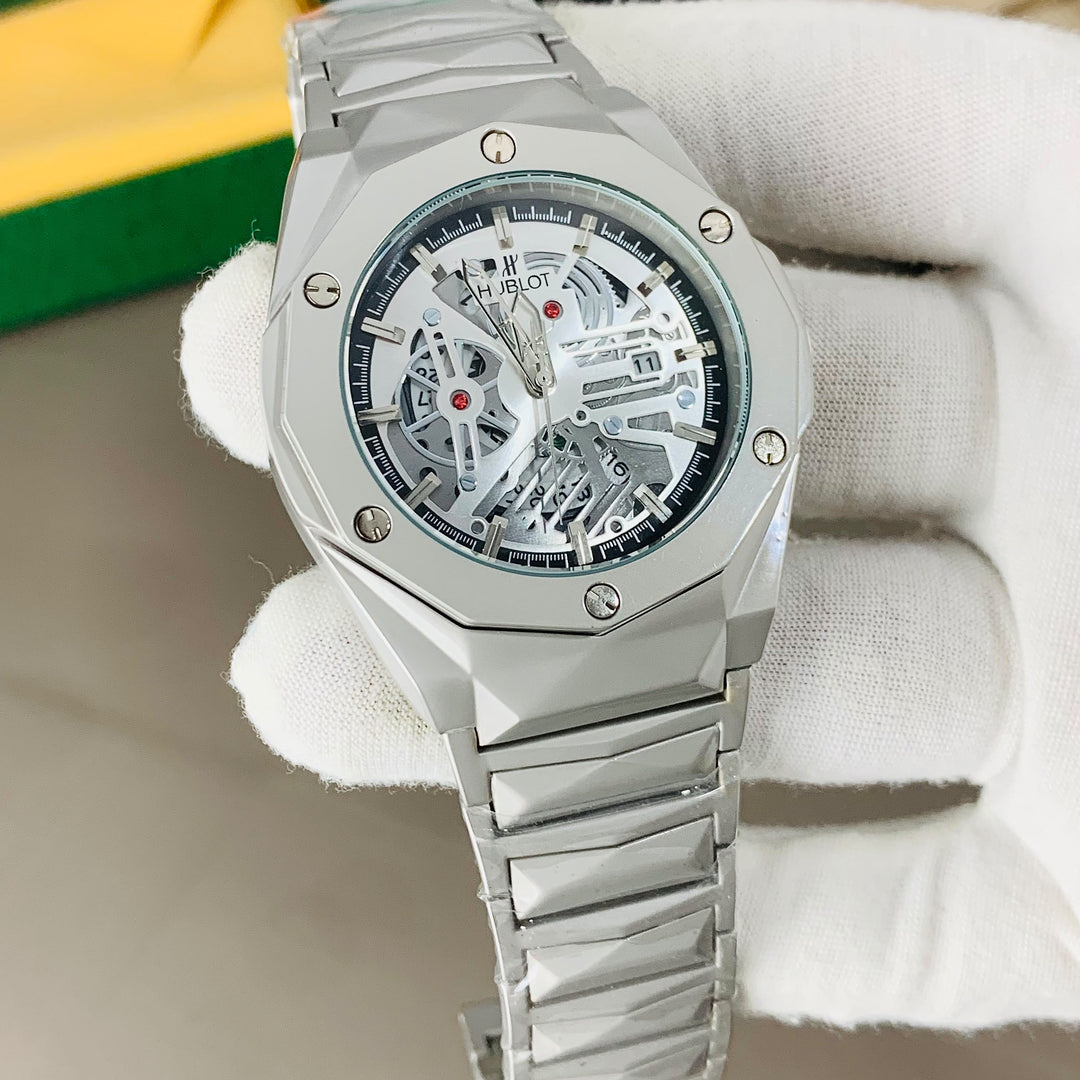 Luxury Skeleton Watch – Premium Stainless Steel Design