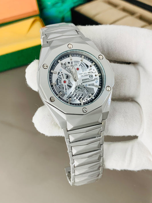 Luxury Skeleton Watch – Premium Stainless Steel Design