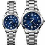 His & Hers Couple Watch Set | Roman Numeral Dial with Date