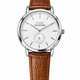 White / Silver Case / Brown Strap