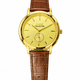 Gold / Gold Case / Brown Strap