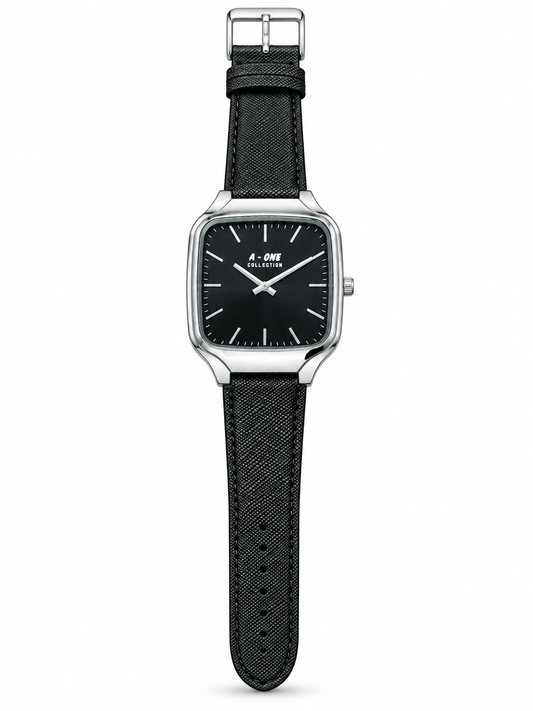 Men's Urban Square Watch – Black / Silver – product