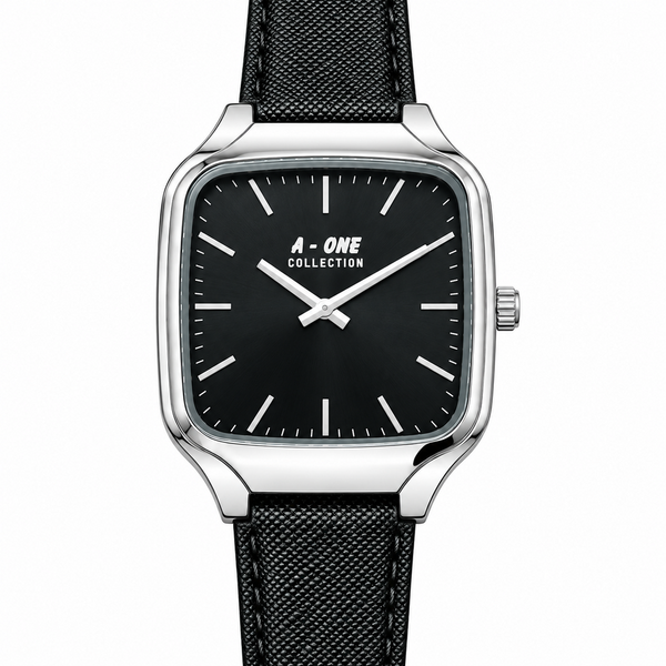 Men's Urban Square Watch – Black / Silver – product