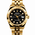 Women’s Classic Bracelet Watch – Smooth Bezel, Crystal-Style Markers & Date